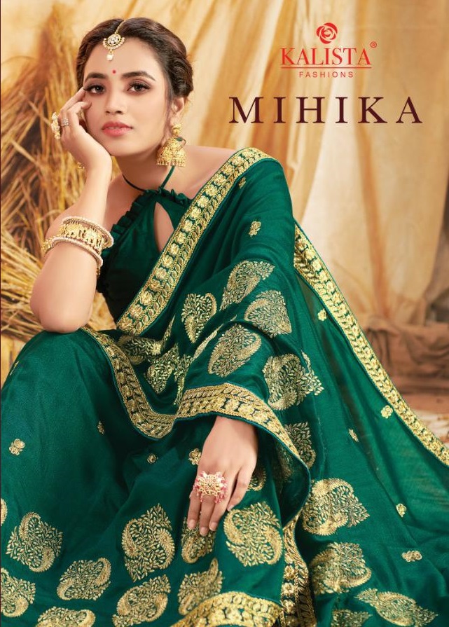 Mihika By Kalista Traditional Ethnic Wear Saree Collection Kalista Wholesale Sarees Catalog 6667